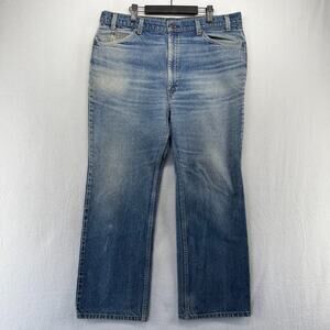 Vintage Levis 517 Jeans Mens 40x30 Fit 37x29 Whisker Faded Orange Tab Bootcut
